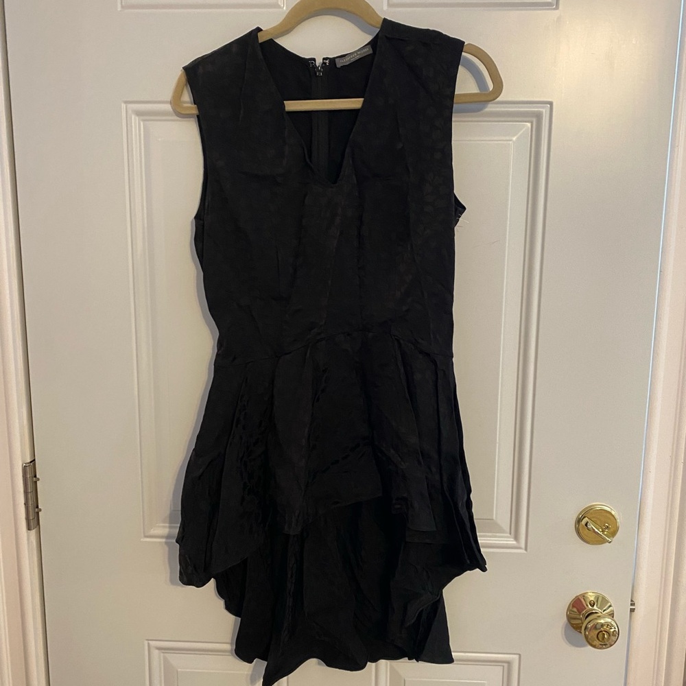 Alexander McQueen High Low Black Leopard Print Shirt NWT